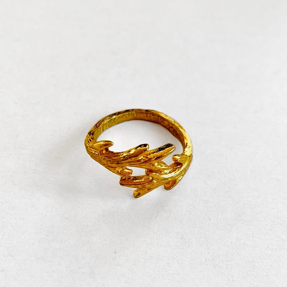 Gorjana Antler Gold Plated Ring